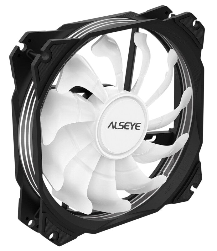 Вентилятор для корпуса ALSEYE Black M120-PB RGB