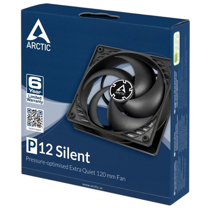 Вентилятор для корпуса Arctic Cooling P12 Silent (black/black) ACFAN00130A