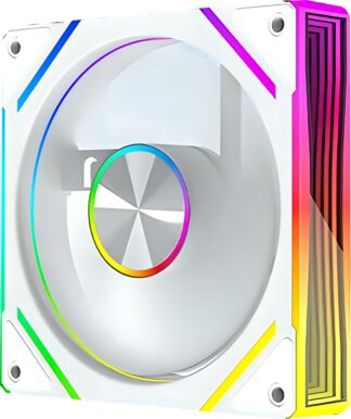 Вентилятор для корпуса Helly 8-PRO 120 мм Mirror ARGB Reverse White