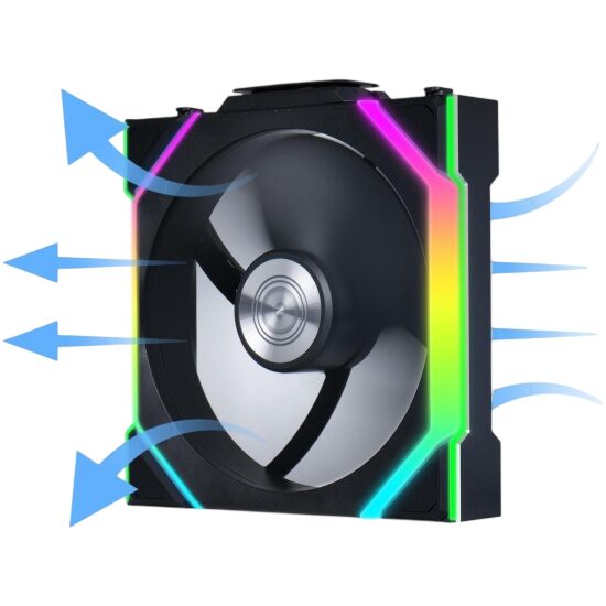 Вентилятор для корпуса Lian Li UNI FAN SL WIRELESS 120 Reverse Blade ARGB Black 12RSL1W1B (G99.12RSL1W1B.R0)