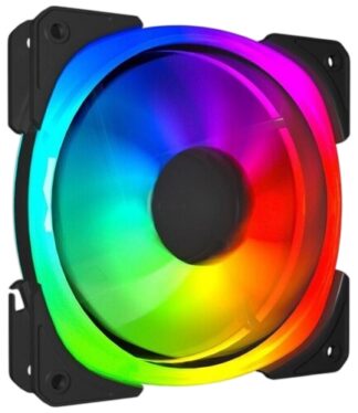 Вентилятор для корпуса Powercase ARGB Black (M21-14 ARGB) PWM Bulk