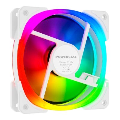 Вентилятор для корпуса Powercase (CM21-14W ARGB) White
