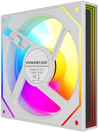 Вентилятор для корпуса Powercase (M52-12W ARGB) White