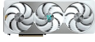 Видеокарта Gigabyte (GV-N5080AERO OC-16GD) GeForce RTX 5080 16GB AERO OC SFF