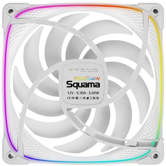 Комплект вентиляторов для корпуса Geometric Future Squama 2503RW-14 Reverse ARGB White (1F2503R314100)