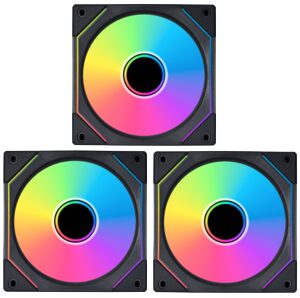 Комплект вентиляторов для корпуса Lian Li UNI FAN SL INF WIRELESS 120 Reverse Blade 12RSLIN1W3B ARGB Black (G99.12RSLIN1W3B.R0)