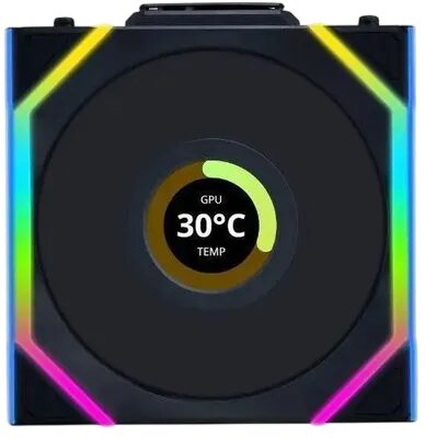 Комплект вентиляторов для корпуса Lian Li UNI FAN SL WIRELESS LCD 120 ARGB Black (G99.12SLLCD1W3B.R0)