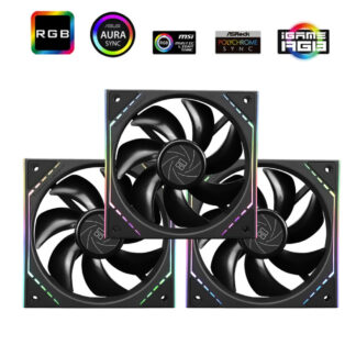 Комплект вентиляторов для корпуса Thermalright TL-M12 X3 ARGB Black (TRTLM12.3P)