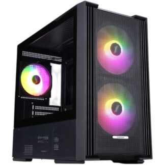 Компьютерный корпус 1STPLAYER AU6 ARGB Black (AU6-BK-2FA7-14-2FA7R-1FA7)