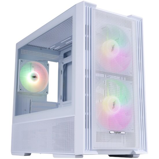 Компьютерный корпус 1STPLAYER AU6 ARGB White (AU6-WH-2FA7-14-W-2FA7R-W-1FA7-W)