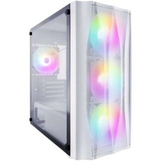 Компьютерный корпус 1STPLAYER FIREBASE X3-M TG LED White (X3-M-WH-4F1-W)
