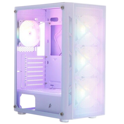 Компьютерный корпус 1STPLAYER FIREBASE XP LED White (XP-WH-4F1-W)