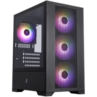 Компьютерный корпус 1STPLAYER Go2 ARGB Black (Go2-BK-4F7)
