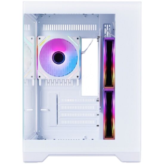 Компьютерный корпус 1STPLAYER MEGAVIEW MV5-TP ARGB White (MV5-TP-WH-2FC7R-W-1FC7-W)