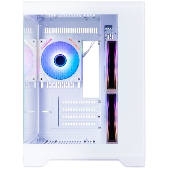 Компьютерный корпус 1STPLAYER MEGAVIEW MV6-TP ARGB White (MV6-TP-WH-2FC7R-W-1FC7-W)