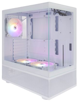 Компьютерный корпус 1STPLAYER MIKU Mi7-A LED TG White (Mi7-A-WH-2F1R-W-1F1-W)