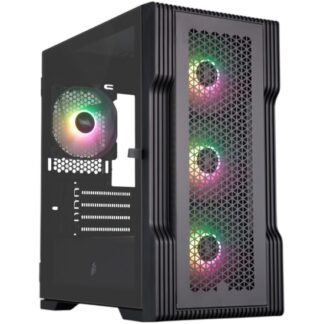 Компьютерный корпус 1STPLAYER TRILOBITE T3 ARGB Black (T3-BK-4F7)