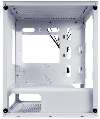 Компьютерный корпус 1STPLAYER TRILOBITE T3-G TG LED White (T3-G-WH-4F1-W)