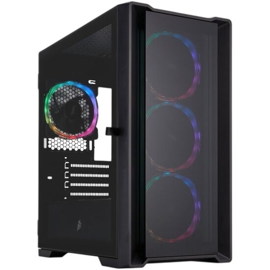 Компьютерный корпус 1STPLAYER TRILOBITE T4-G GLASS ARGB Black (T4-G-BK-4FS7)