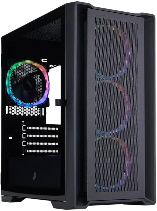 Компьютерный корпус 1STPLAYER TRILOBITE T4 MESH ARGB Black (T4-BK-4FS7)