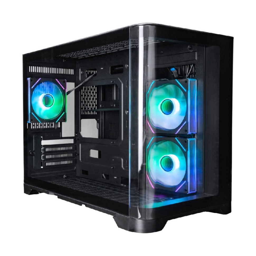 Компьютерный корпус 1STPLAYER UVIEW UV6 ARGB Black (UV6-BK-2FC7R-1FC7)