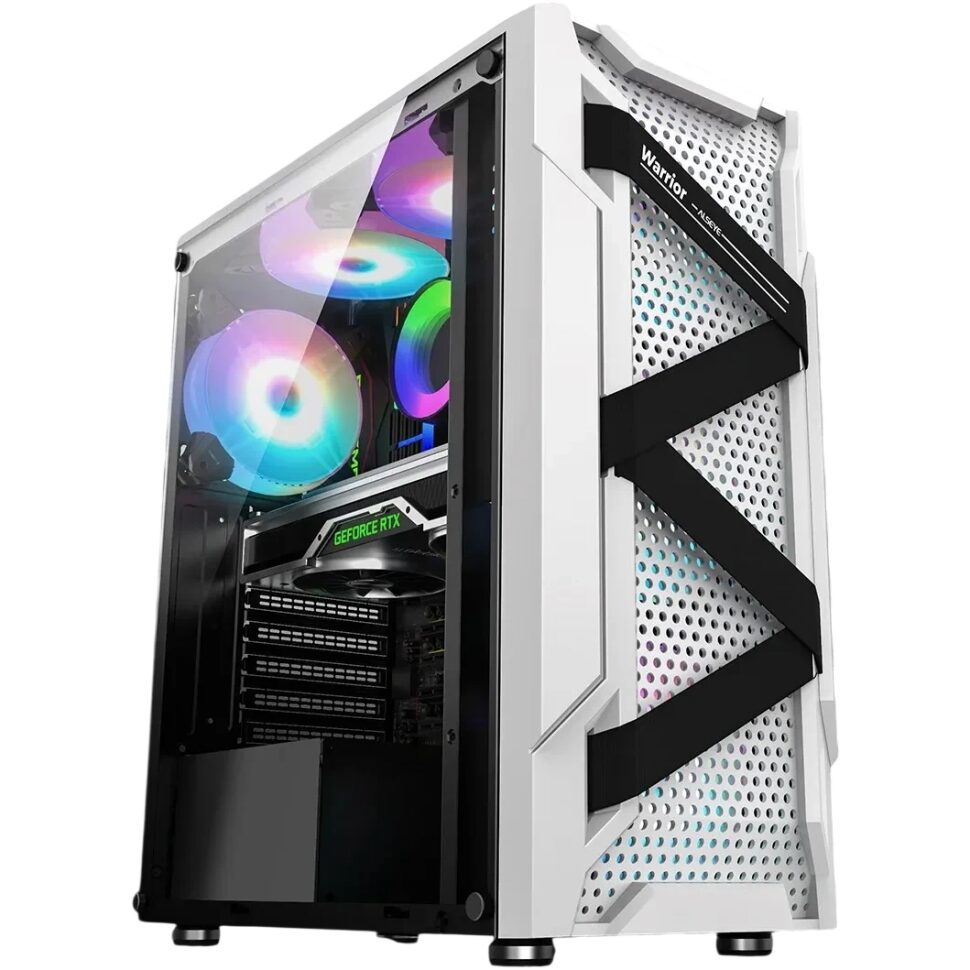 Компьютерный корпус ALSEYE TG White (Warrior-W)