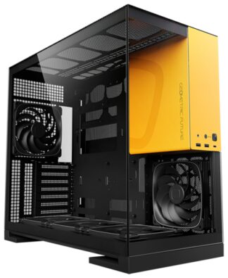 Компьютерный корпус Geometric Future Model 5 ARGB Black Yellow with fans (1AM5WKBY01100)