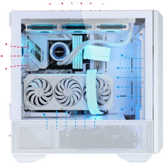 Компьютерный корпус Lian Li LANCOOL III TG RGB White (G99.LAN3RW.10R)