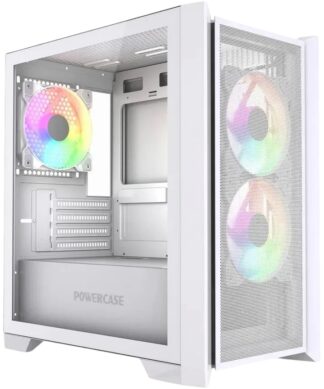 Компьютерный корпус Powercase ALISIO Micro Z3W ARGB V2 ARGB White (CAMZW-A3-V2)