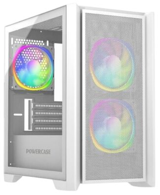 Компьютерный корпус Powercase ALISIO Micro Z3W ARGB White (CAMZW-A3)