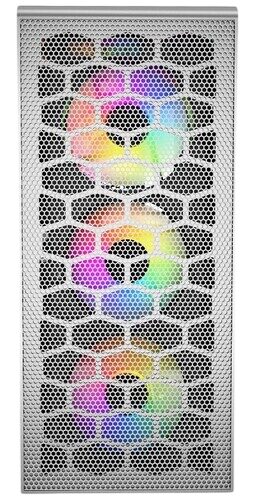 Компьютерный корпус Powercase Mistral MESH Z4С TG LED White (CMIZ4CW-L4)