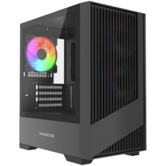 Компьютерный корпус Powercase Mistral Micro A12B FRGB Black (CMMA12B-L3)