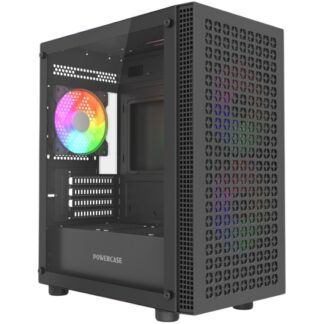 Компьютерный корпус Powercase Mistral Micro EM18 TG ARGB Black (CMMEM18B-A3)
