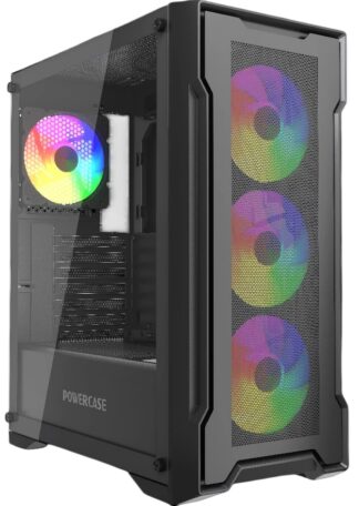 Компьютерный корпус Powercase Mistral X4B FRGB TG Black (CMXB-L4)