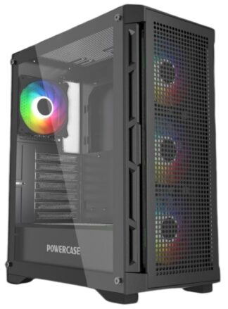 Компьютерный корпус Powercase ULTIMATE TG ARGB Black (CUB-A4)