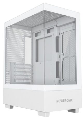 Компьютерный корпус Powercase VISION Micro M TG White (CVMMW-L0)