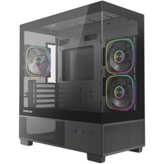 Компьютерный корпус Powercase Vision Micro S4B TG ARGB Black (VMMSHB-A3)