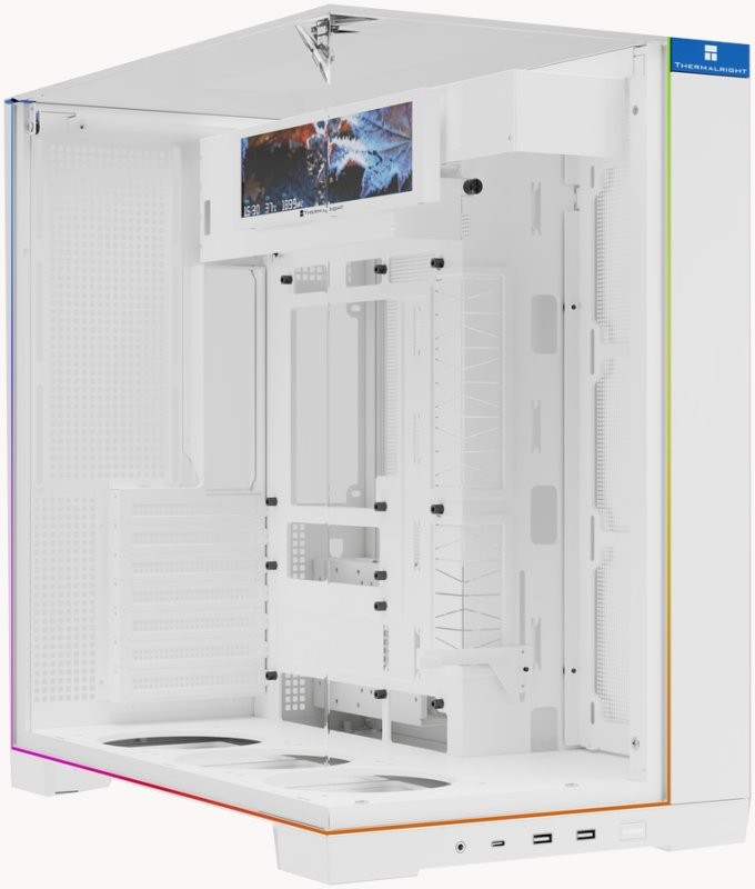 Компьютерный корпус Thermalright TR-A70 Vision TG ARGB LCD White (TRA70VW)