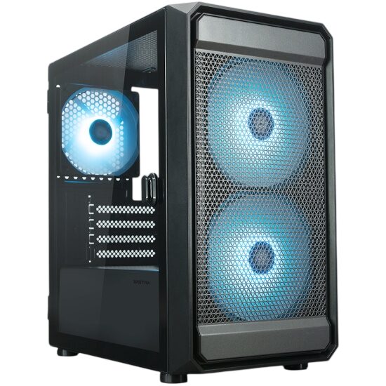 Компьютерный корпус XASTRA A303M 3ARGB-C6 TG Black (A303M-2FC14A-1FC12A-C6-D)