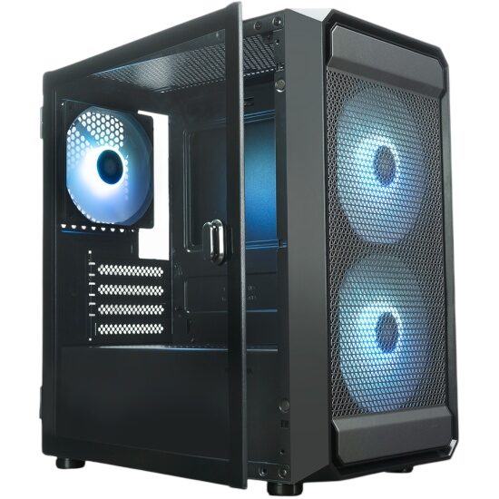Компьютерный корпус XASTRA A303M 3ARGB-C6 TG Black (A303M-2FC14A-1FC12A-C6-D)
