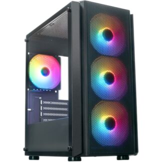 Компьютерный корпус XASTRA A402M 4FRGB Black (A402M-4FC12F-BK)