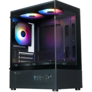 Компьютерный корпус XASTRA Q300M 5ARGB-C6 Black (Q300M-5FC12A-C6)