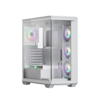 Компьютерный корпус XASTRA Q600 6ARGB-C10-WH ARGB White (Q600-6FM12A-C10-WH)