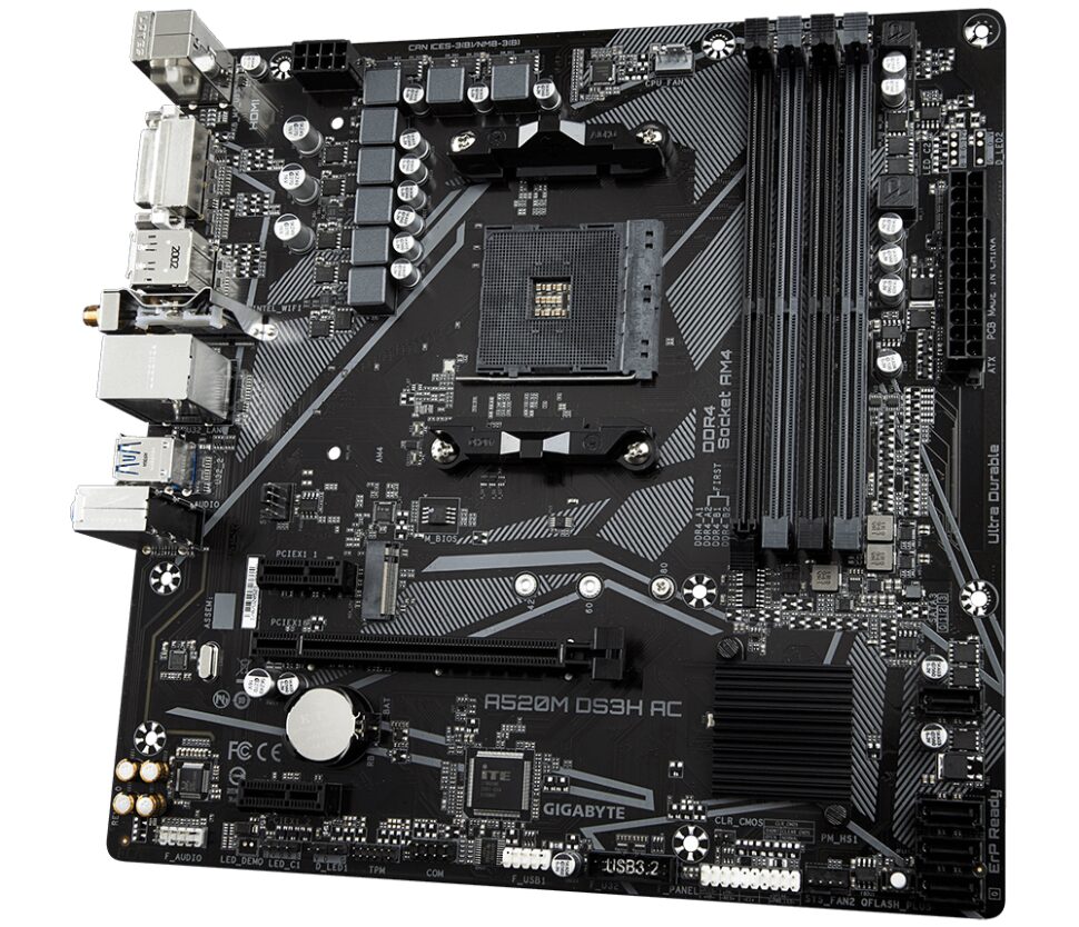 Материнская плата Gigabyte A520M DS3H AC