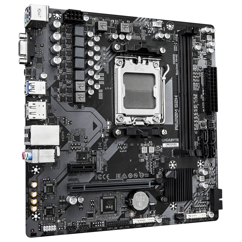Материнская плата Gigabyte A620M S2H 2.0