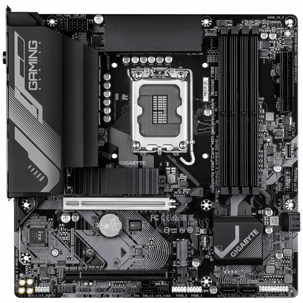 Материнская плата Gigabyte B760M GAMING X WIFI6E GEN5