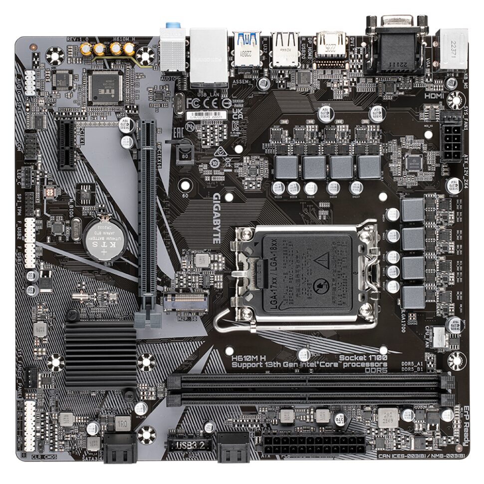Материнская плата Gigabyte H610M H