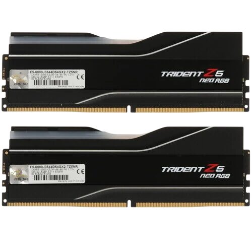 Оперативная память 128 Gb 6000 MHz G.Skill TRIDENT Z5 Neo RGB Black (F5-6000J3644D64GX2-TZ5NR)