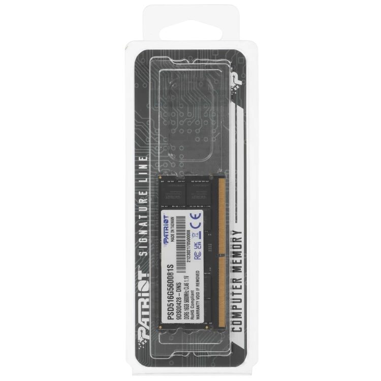 Оперативная память 16 Gb 5600 MHz PATRIOT Signature Line (PSD516G560081S)