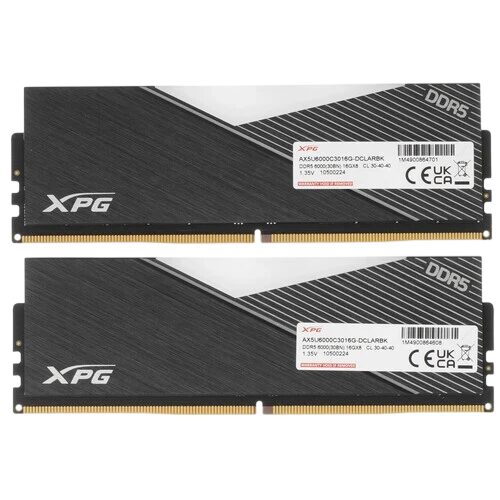 Оперативная память 32 Gb 6000 MHz ADATA XPG LANCER RGB Black (AX5U6000C3016G-DCLARBK)